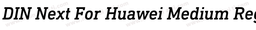 DIN Next For Huawei Medium Regular字体转换
